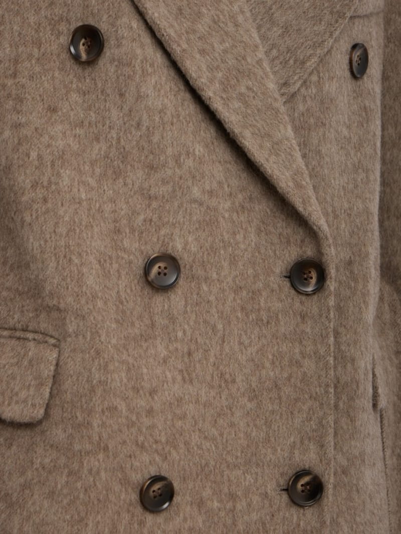 LA PISCINE: Belted double coat