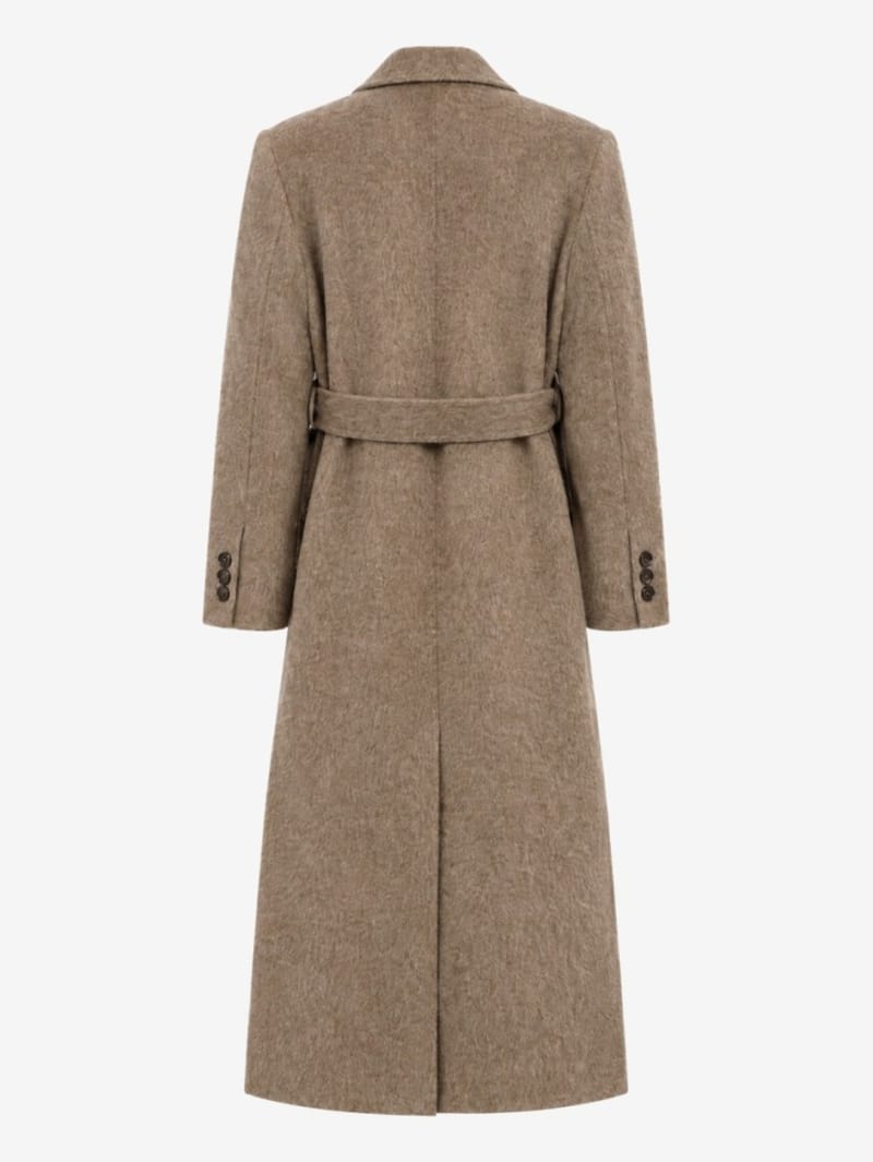 LA PISCINE: Belted double coat