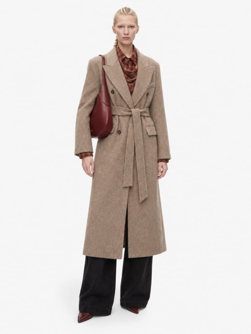 LA PISCINE - Belted double coat