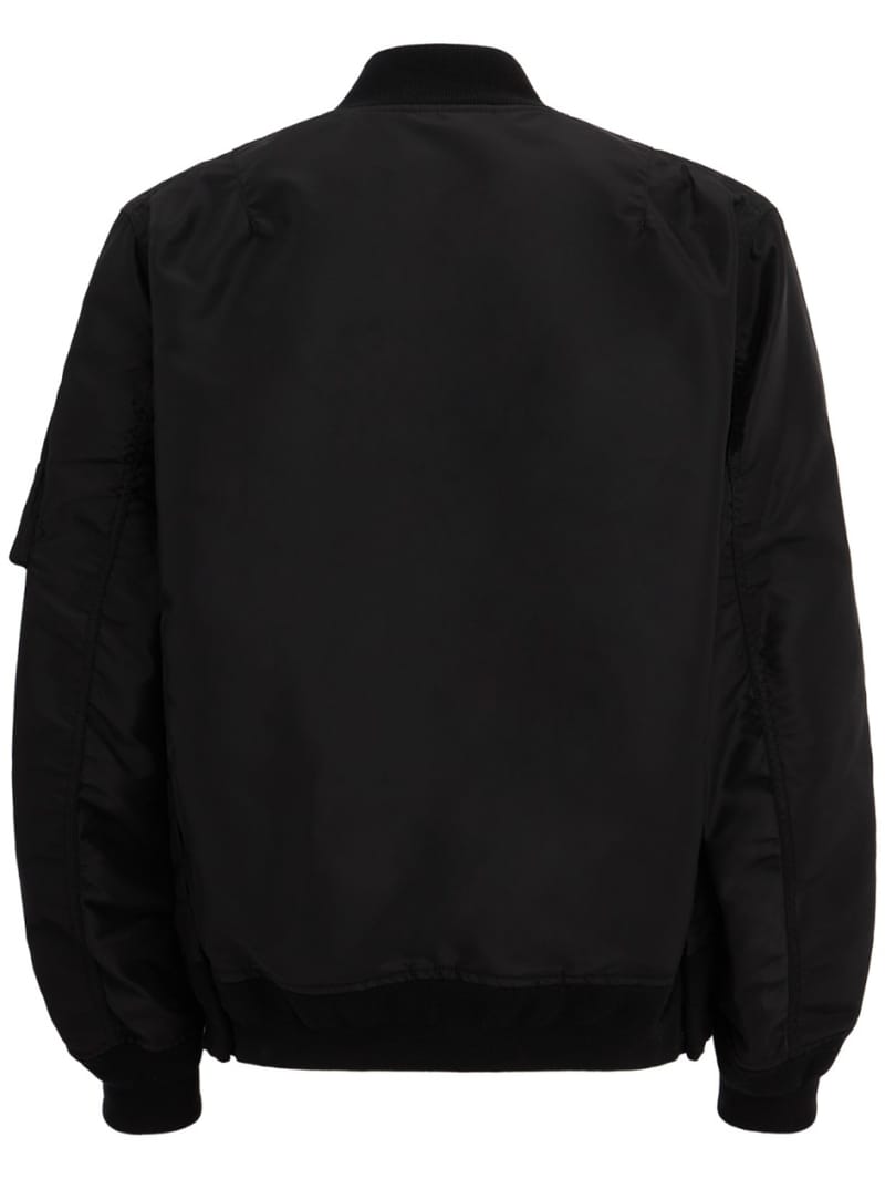 Sacai: 带袖口口袋的尼龙斜纹夹克