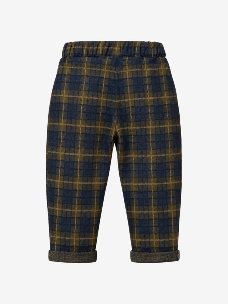 1 + IN THE FAMILY - Pantalones de cuadros con cordón