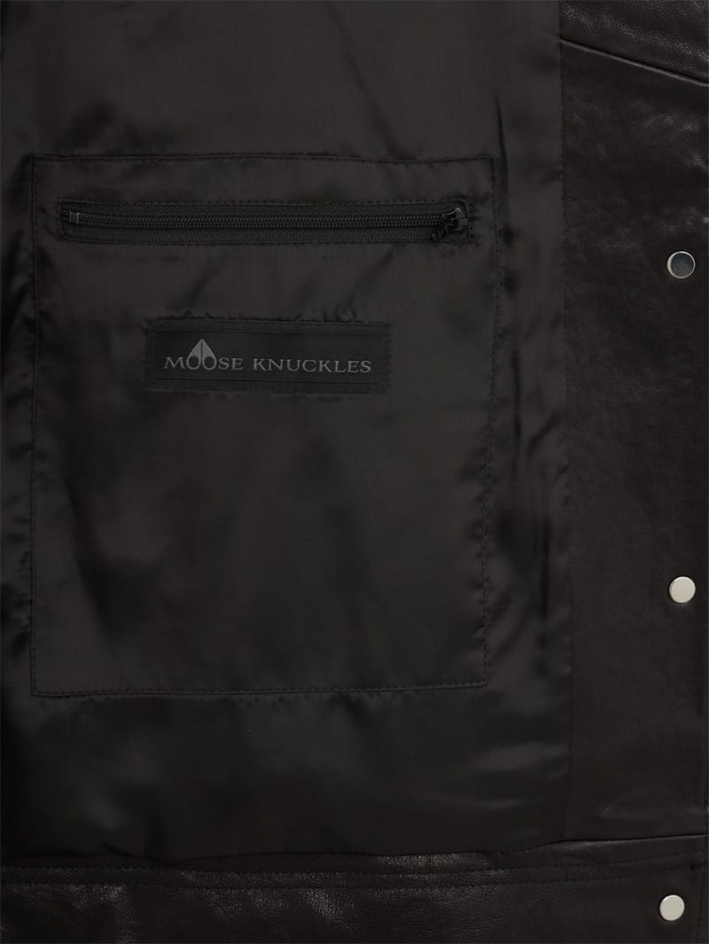 Moose Knuckles: blvd 皮革田野夹克