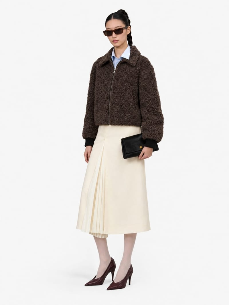 MSGM - Faux shearling bomber jacket