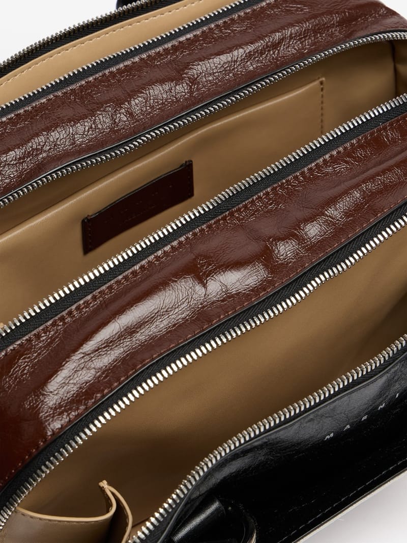 Marni: Small Bauletto calf leather shoulder bag