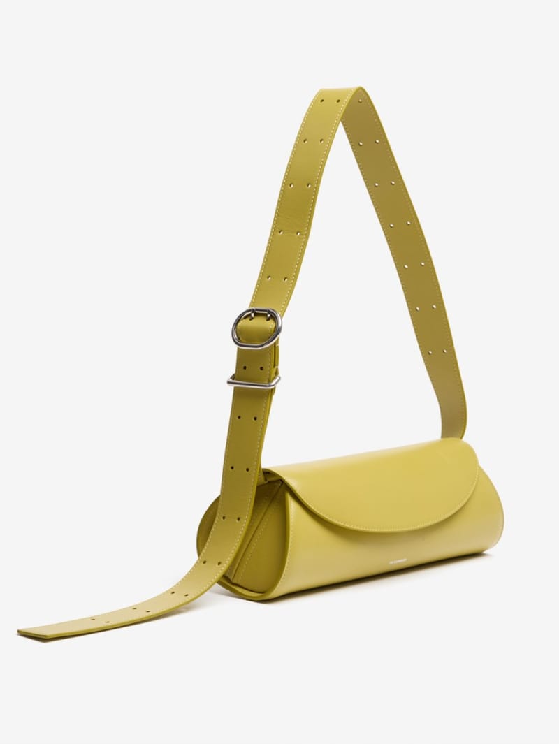 Jil Sander: Small Cannolo leather shoulder bag