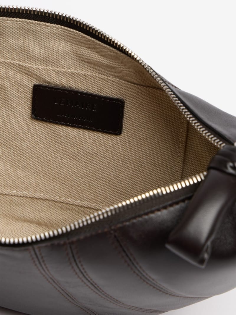 Lemaire: Small Croissant soft nappa shoulder bag