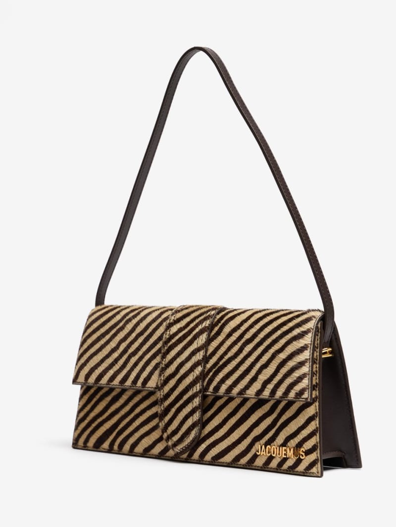 Jacquemus: Le Bambino Long hair calf shoulder bag