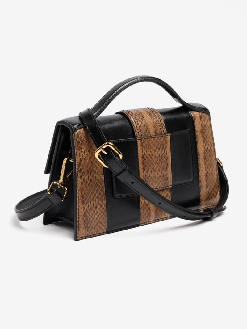 Jacquemus: Le Grand Bambino croco embossed bag
