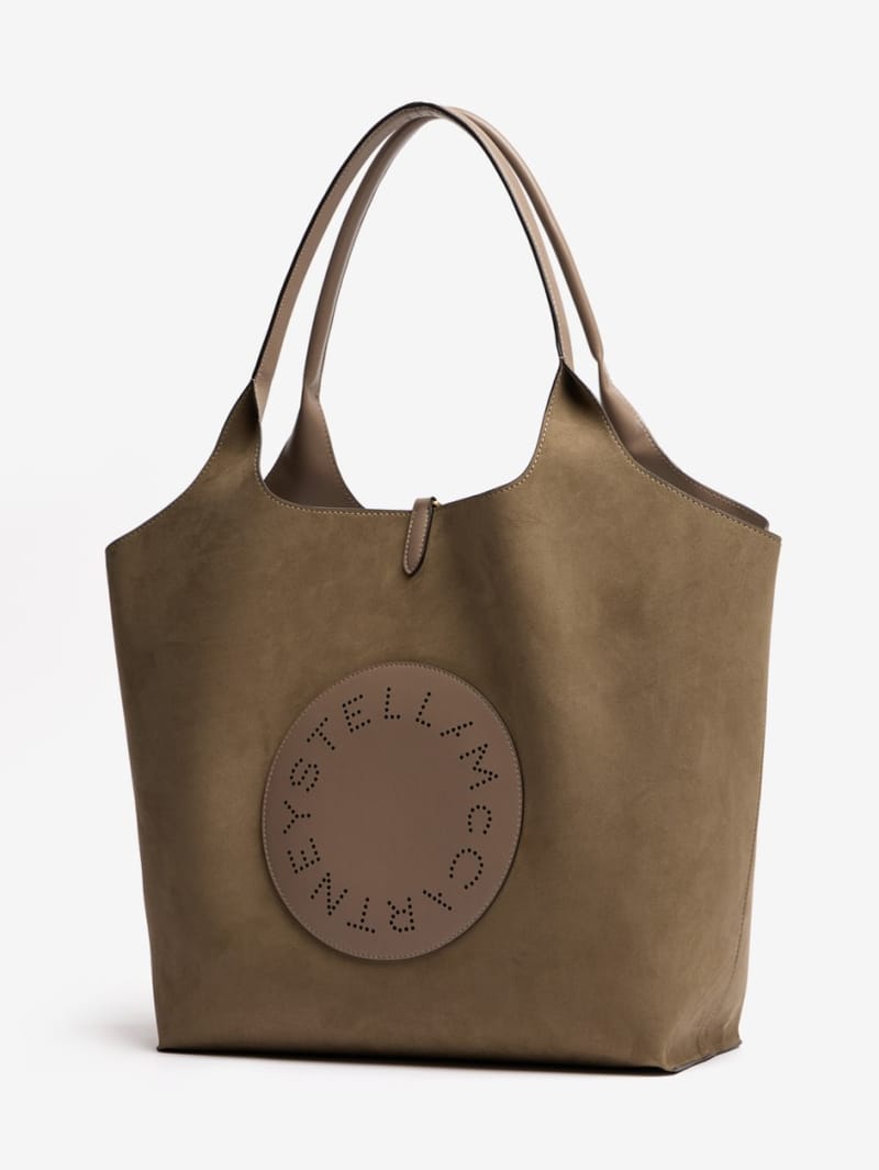 Stella McCartney: Borsa shopping reversibile con logo alter mat