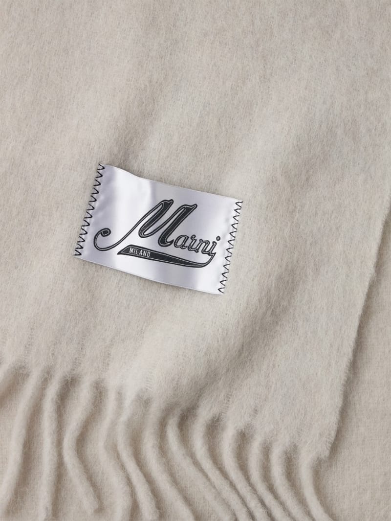 Marni: Brushed alpaca blend scarf