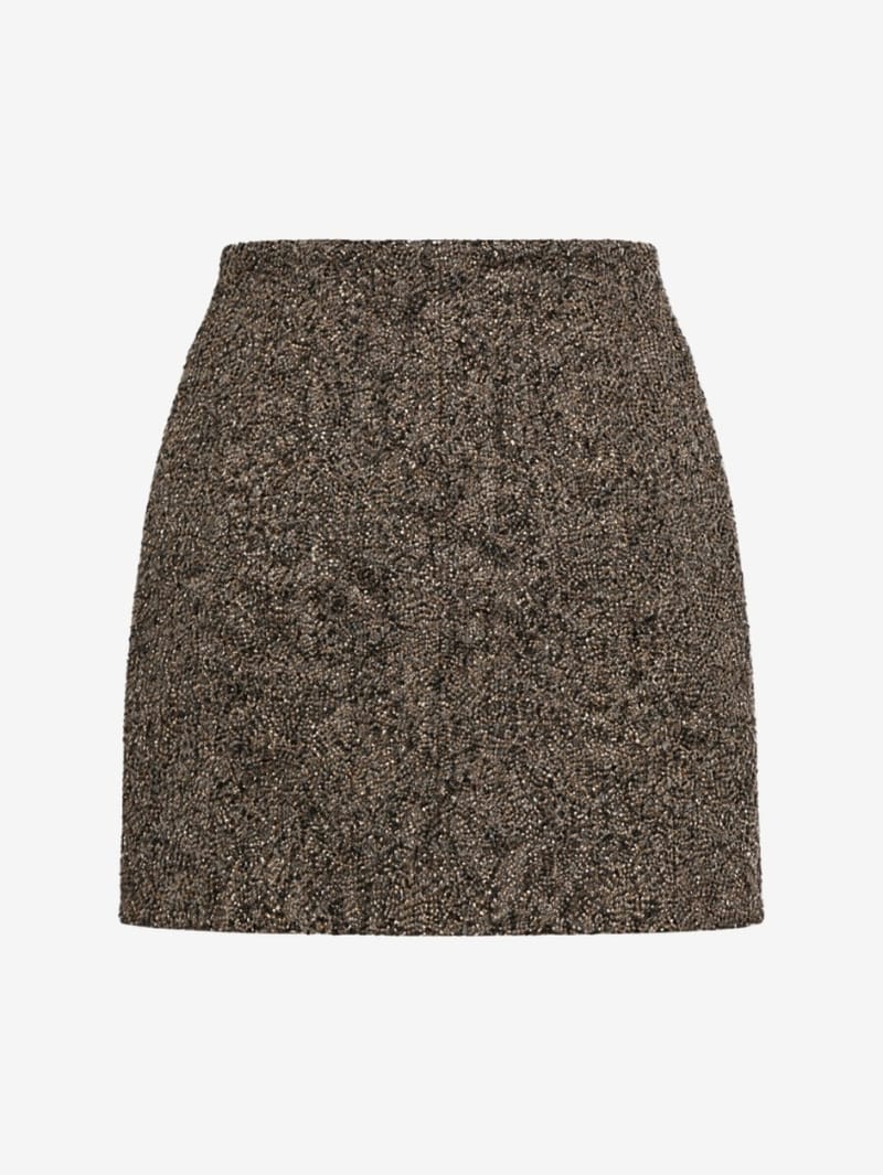 MSGM: Buttoned mini skirt