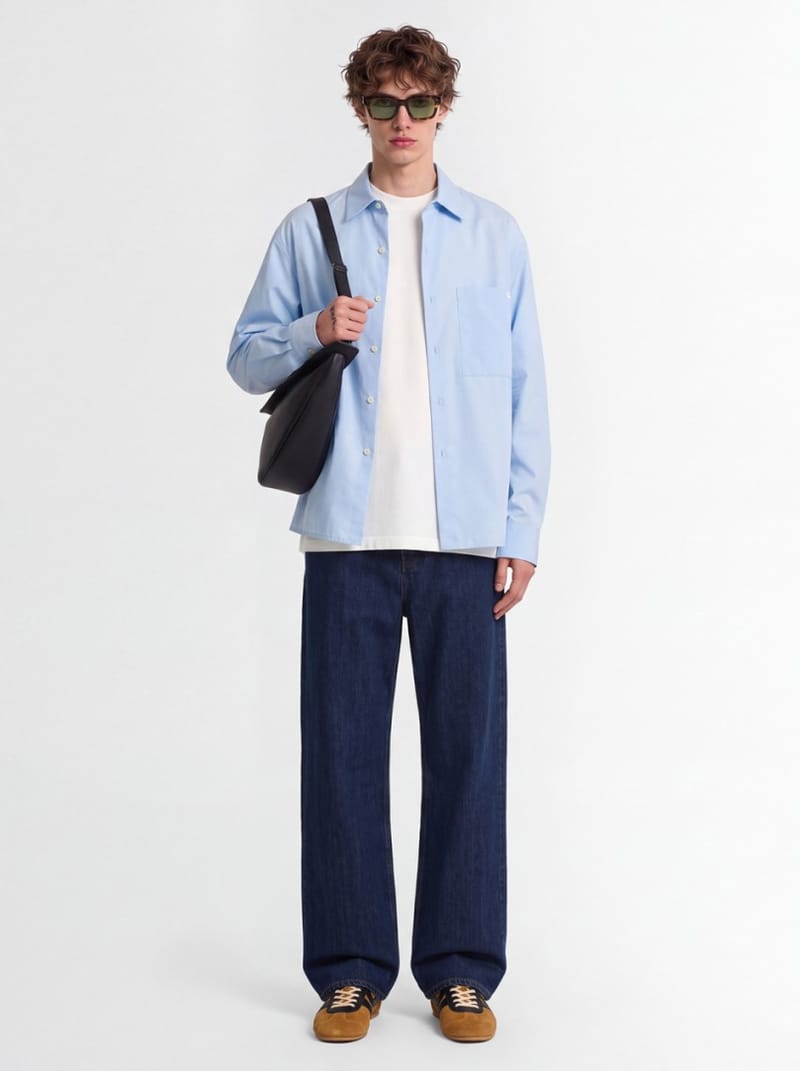 Jil Sander: Cotton poplin shirt with pocket
