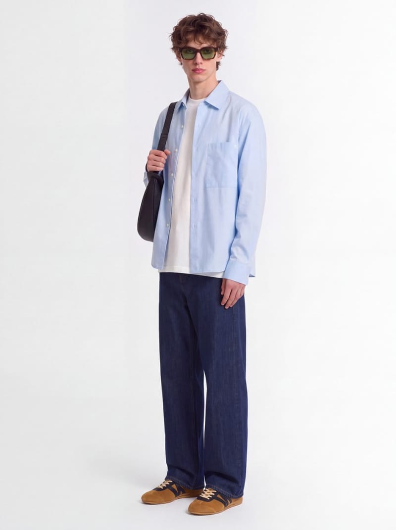 Jil Sander: Cotton poplin shirt with pocket