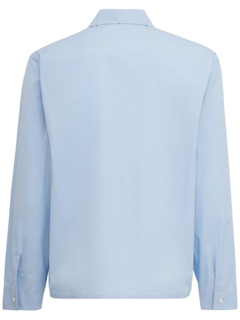 Jil Sander - Camicia boxy in popeline con logo Jil