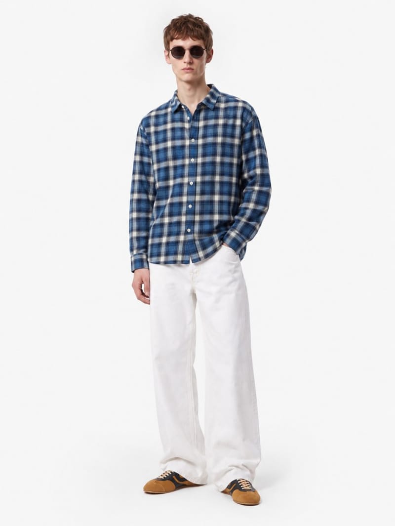 Dsquared2: D2 washed check cotton shirt