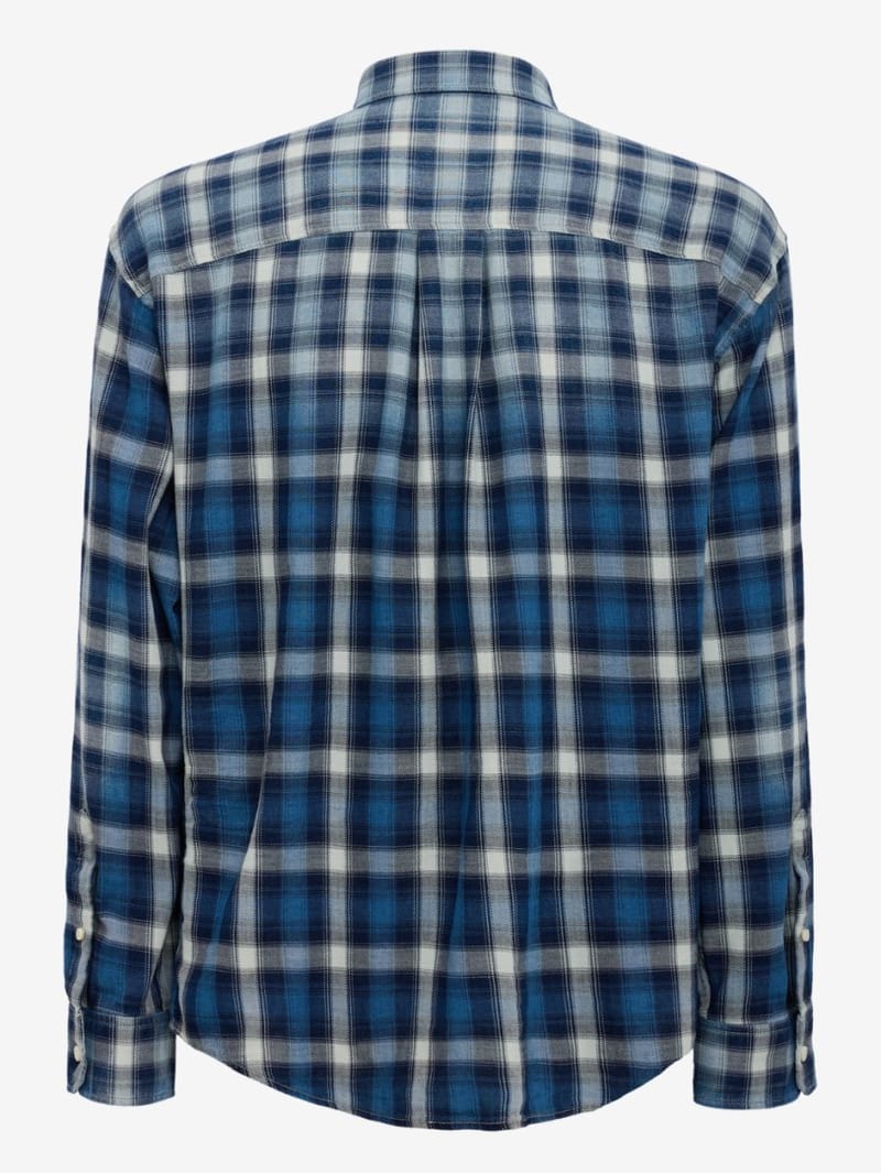 Dsquared2: D2 washed check cotton shirt