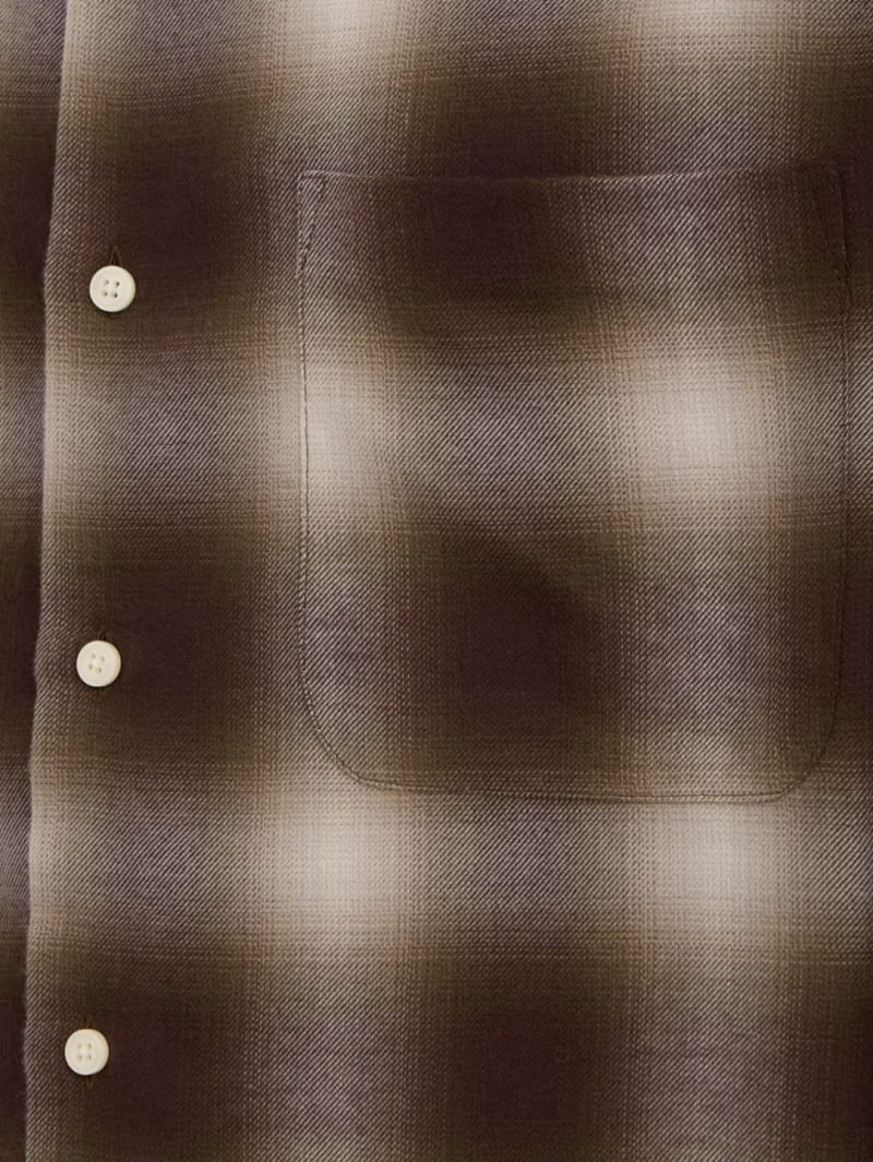 Bluemarble: Hazy checked cotton blend shirt