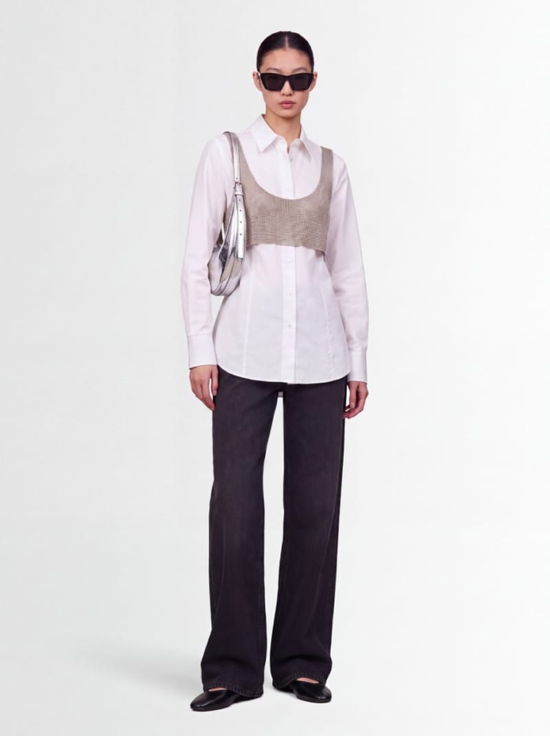 Giuseppe Di Morabito - Cotton poplin shirt w/ detail