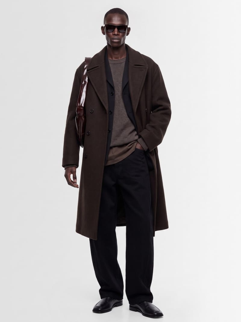 Lemaire: Double-breasted wool and alpaca coat