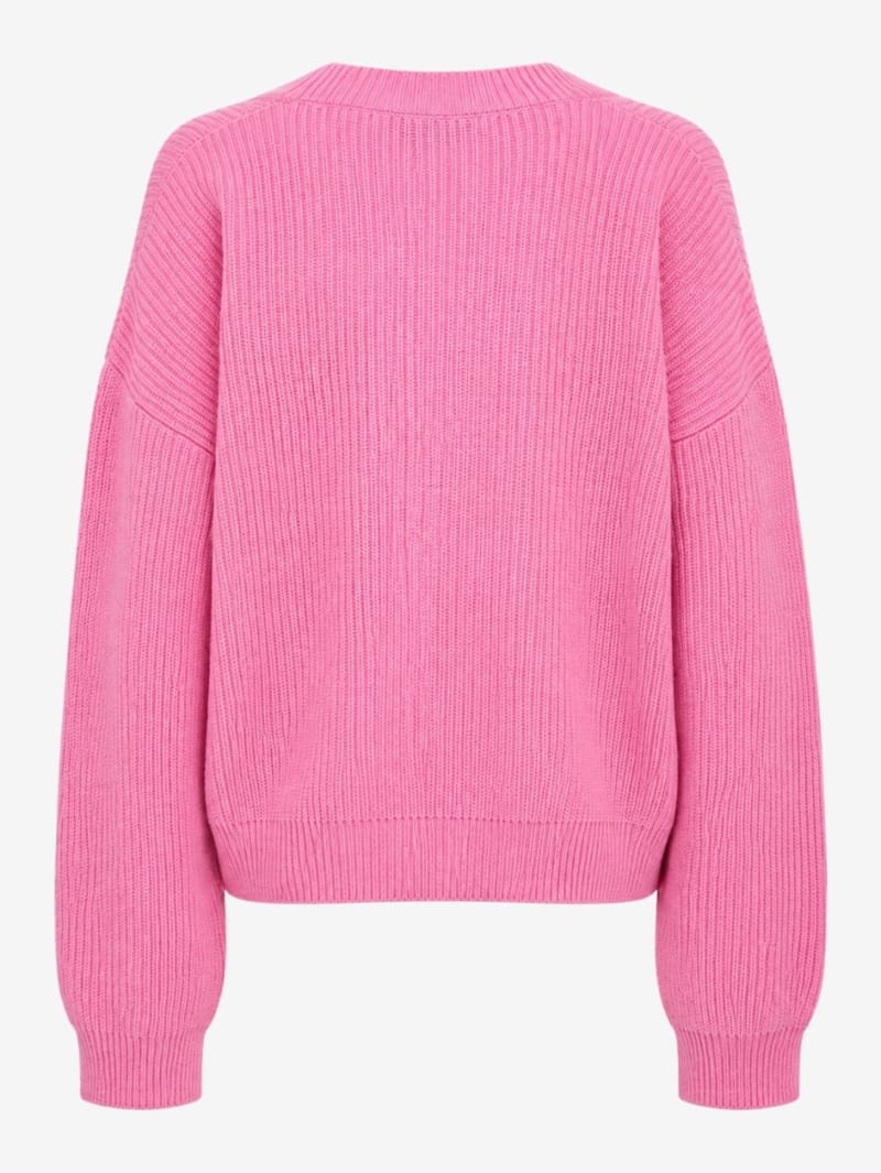 MSGM: Cardigan a coste con scollo a V