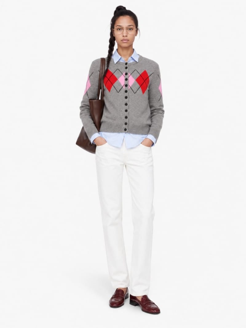 MSGM - Cardigan con motivo a rombi