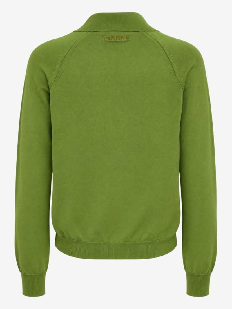 Marni: Pointelle knit techno cardigan