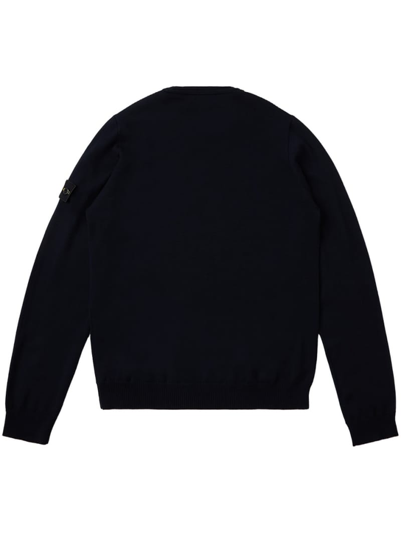Stone Island Junior: Cotton blend knit sweater