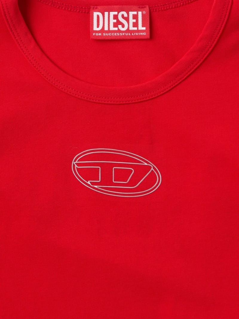 Diesel Kids: Cotton blend long-sleeve bodysuit