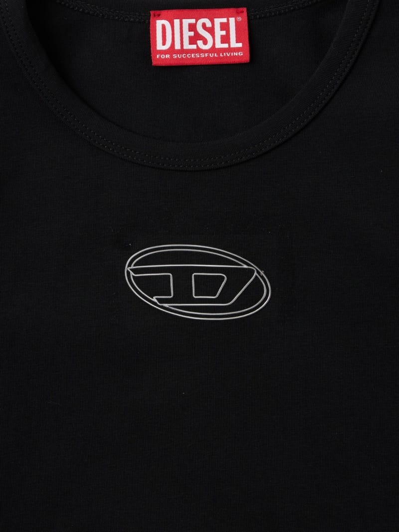 Diesel Kids: Cotton blend long-sleeve bodysuit