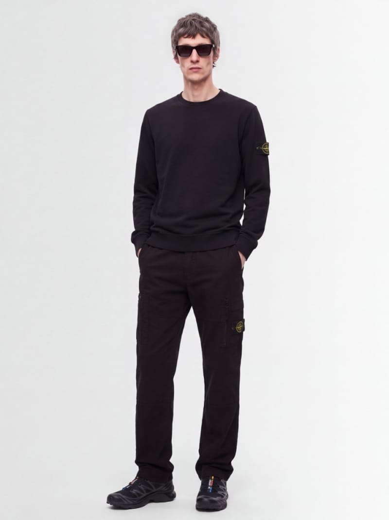 Stone Island - 棉质圆领卫衣