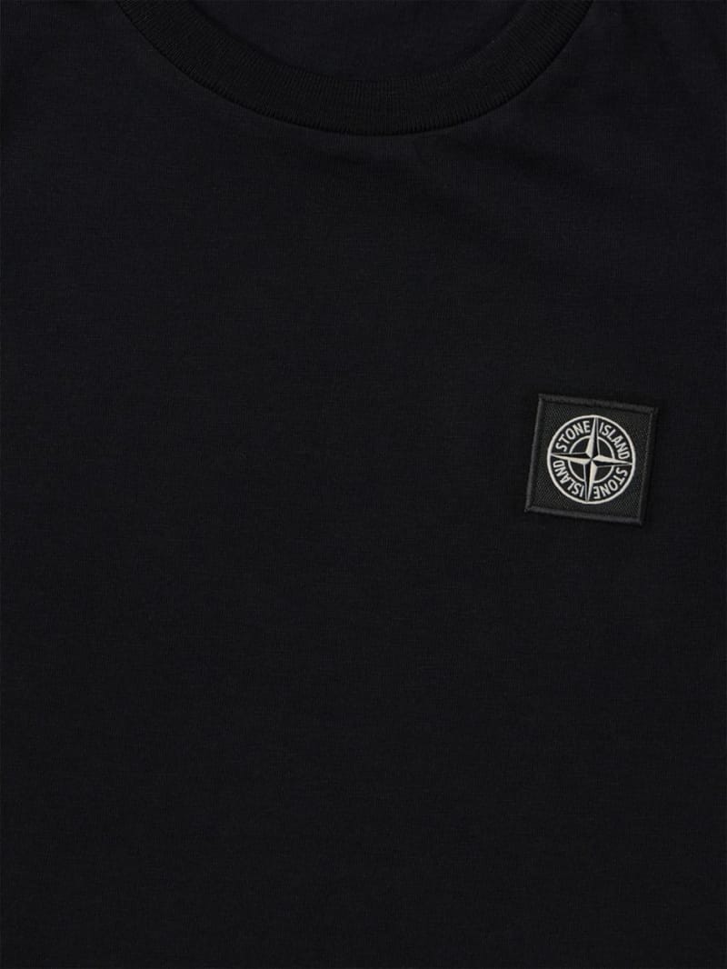 Stone Island Junior - Cotton jersey t-shirt w/logo
