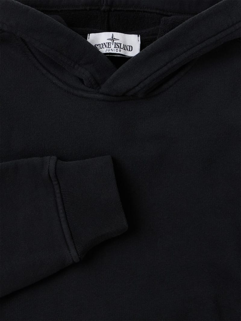 Stone Island Junior: 棉质连帽卫衣
