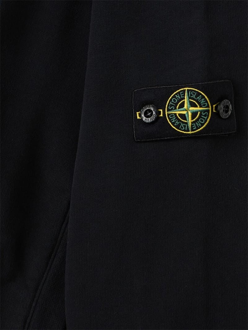 Stone Island Junior: 棉质连帽卫衣