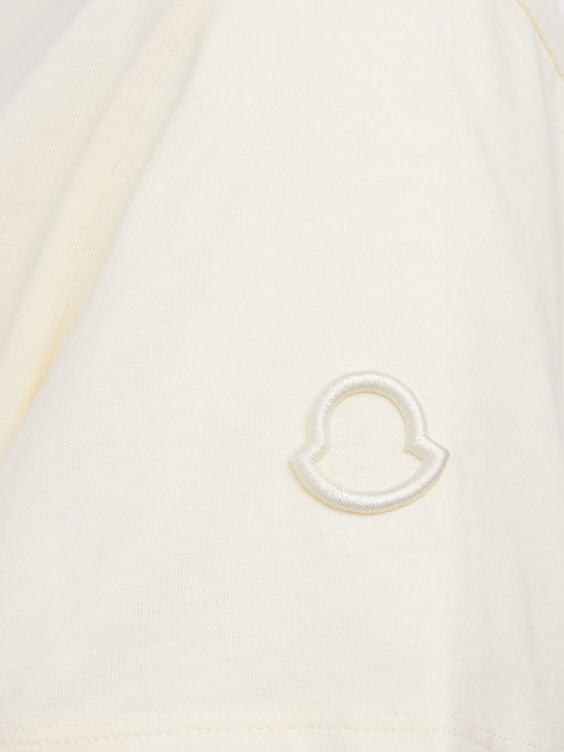 Moncler: 刺绣标志棉质T恤
