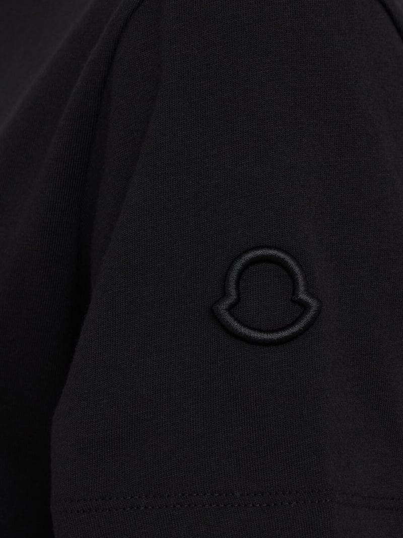 Moncler: 刺绣标志棉T恤