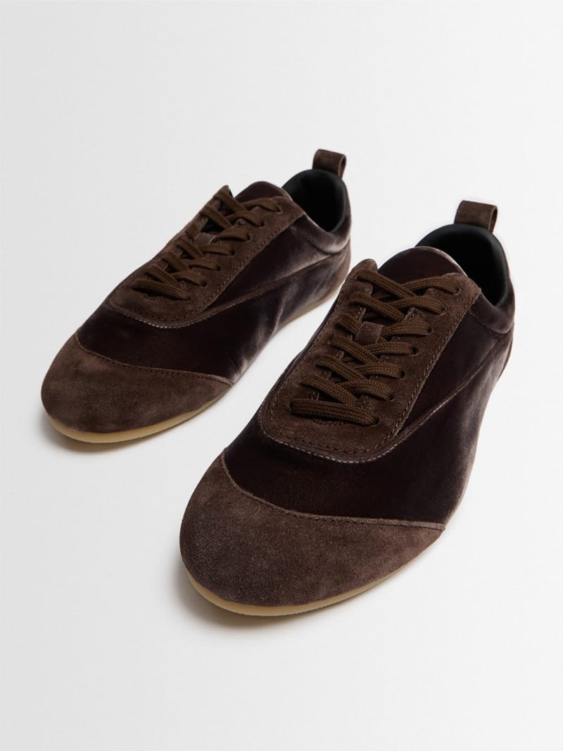 Jil Sander: Etage Viskose Samt Sneakers