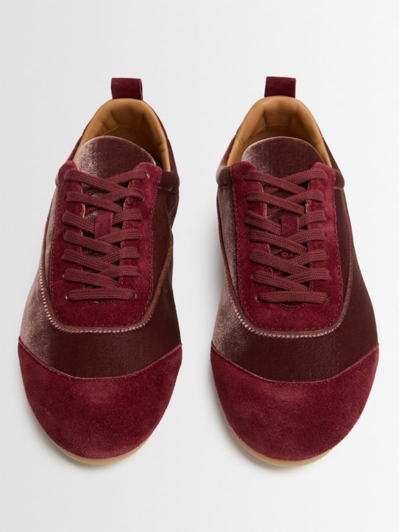 Jil Sander - Etage cupro velvet sneakers