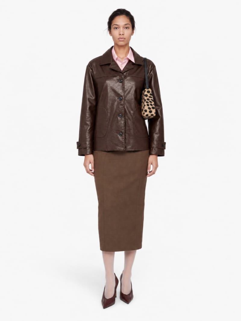 LA PISCINE - Faux patent leather jacket