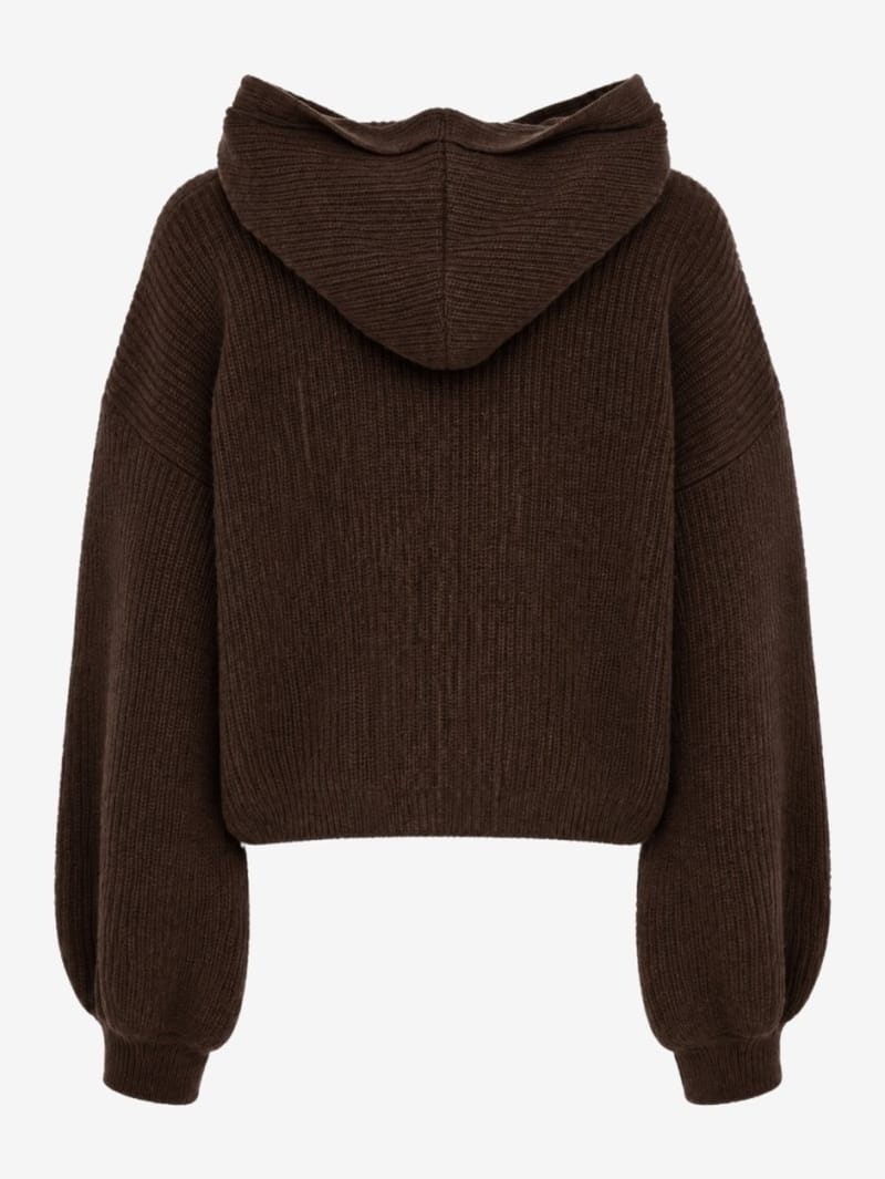 MSGM: Felpa con cappuccio a coste con logo