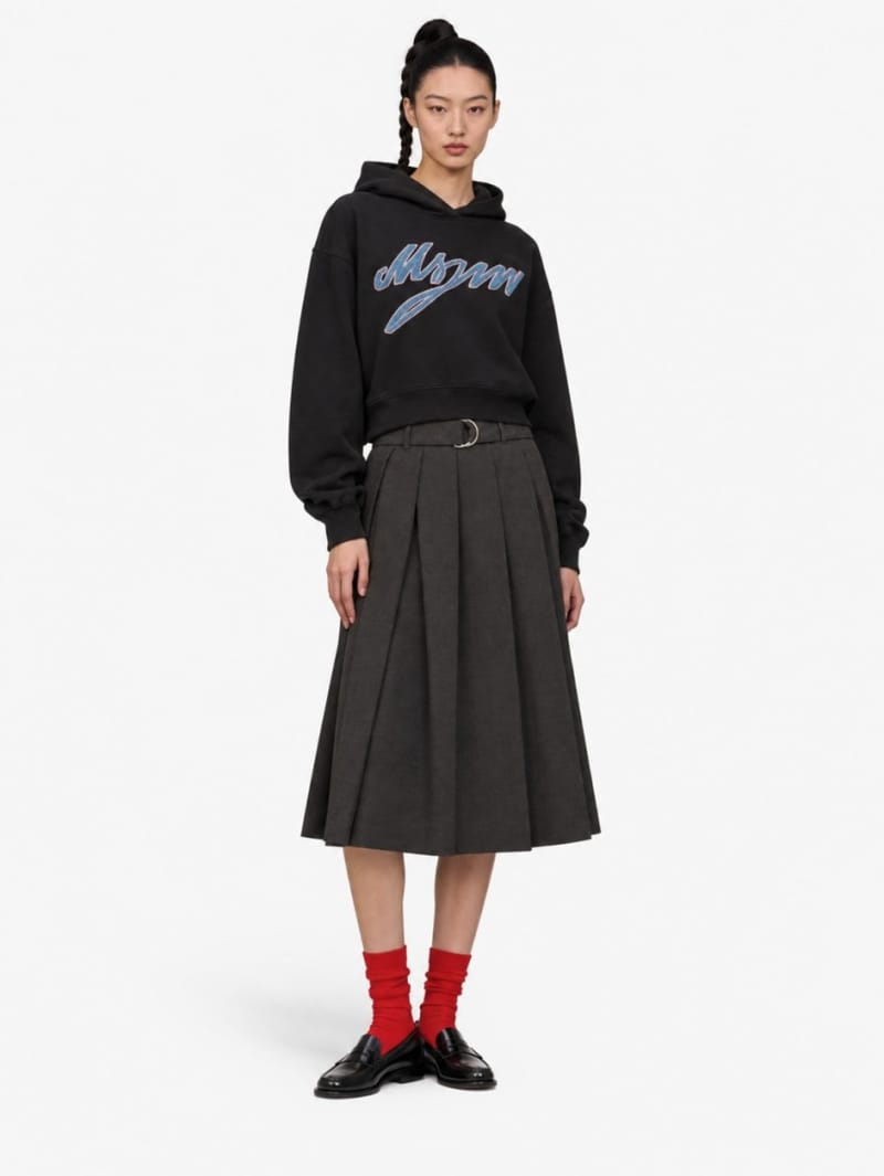MSGM: Logo printed hoodie