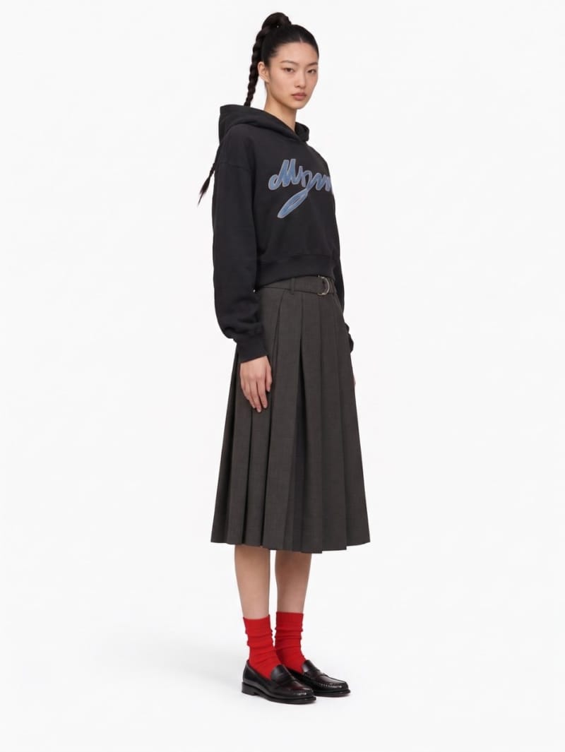 MSGM: Logo printed hoodie