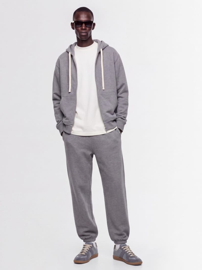 Jil Sander - 棉 品牌标识 印花拉链连帽卫衣