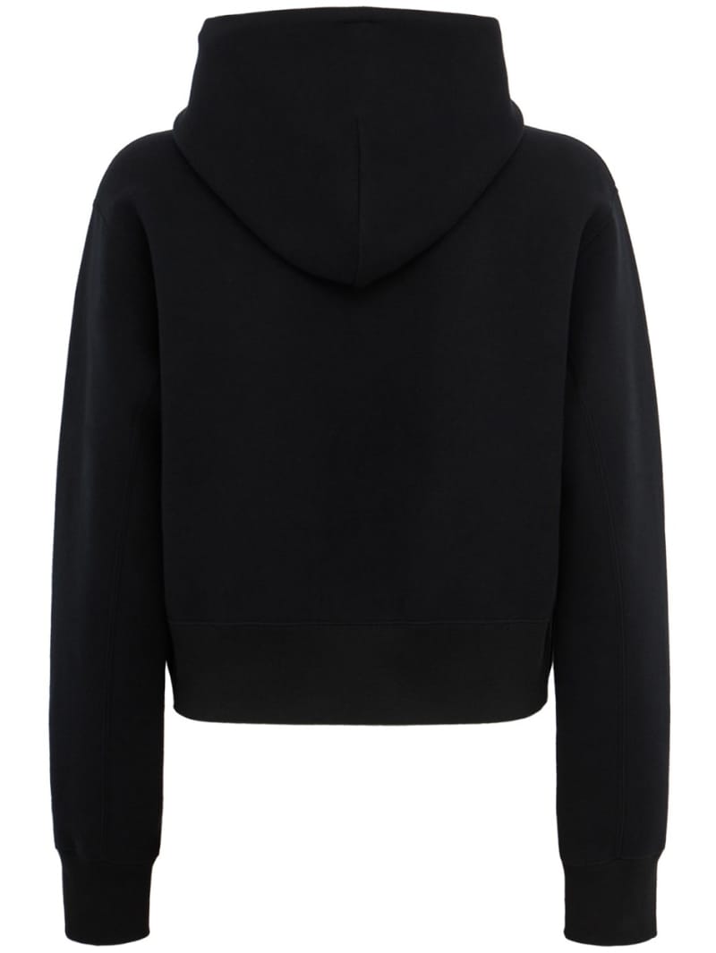 Sacai: Cropped drawstring hoodie