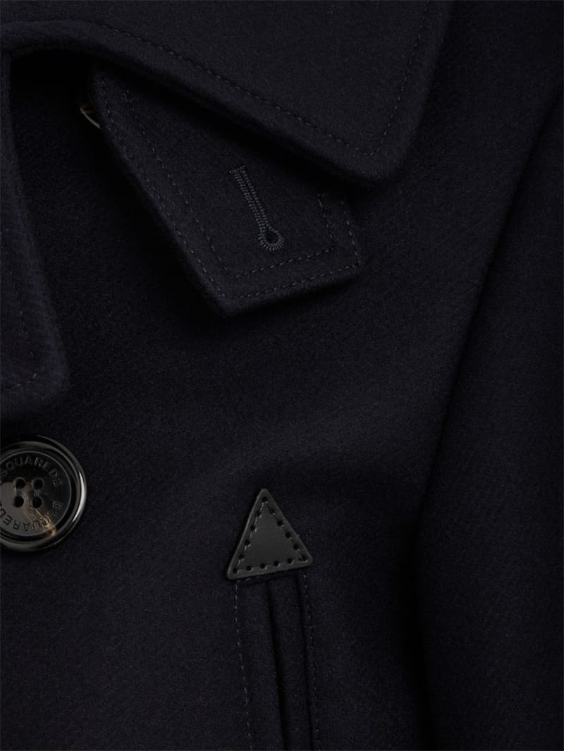 Dsquared2: Felted Wool Peacoat