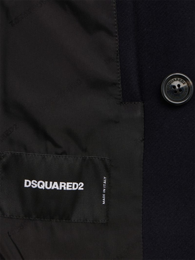 Dsquared2: Felted Wool Peacoat
