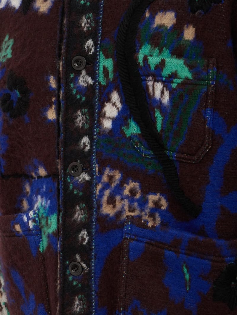 Sacai: Floral Jacquard Knit Blouson