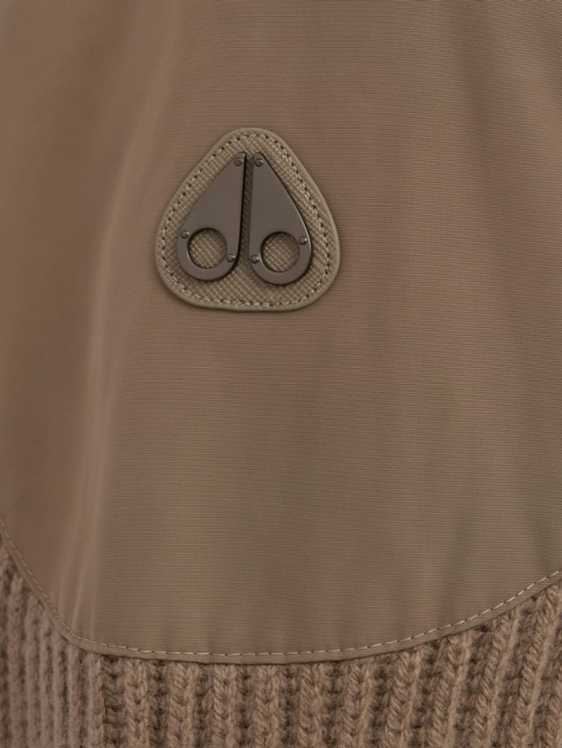 Moose Knuckles: Magnus hybrid wool knit jacket