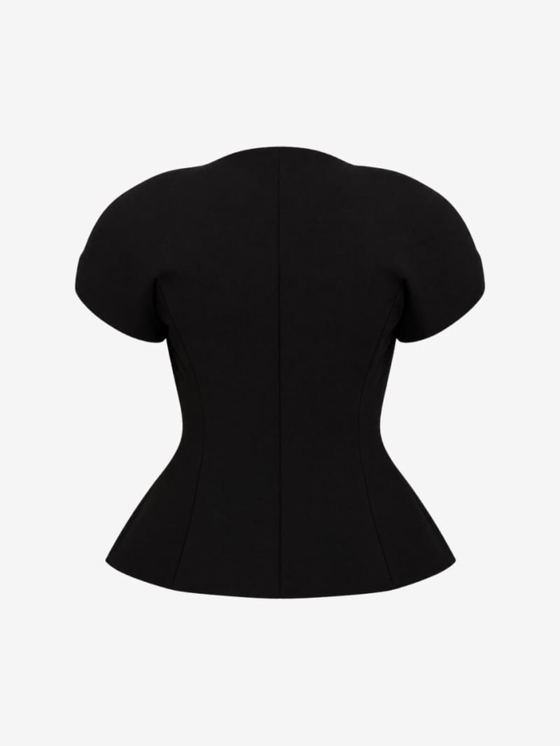 Jacquemus: Ovalo short-sleeve wool jacket