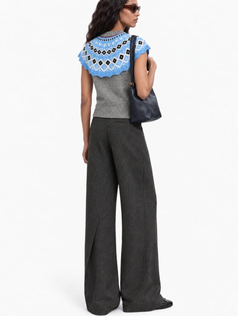 MSGM: Gilet con collo a mantellina