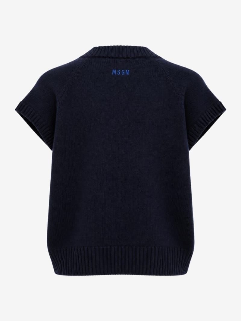 MSGM: Oversize v-neck vest